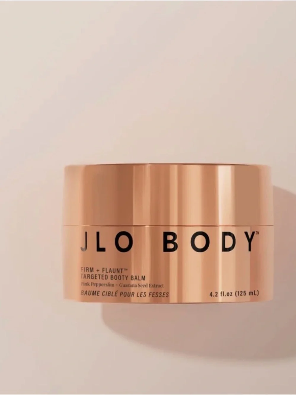 Jennifer Lopez JLO BODY Targeted Booty Balm - Rose Gold Jar